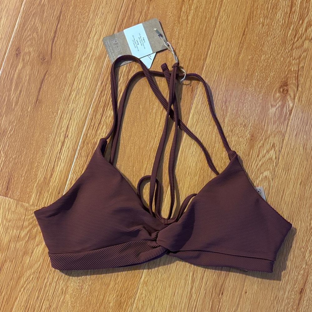 Berlook - Brown Strappy Bikini Top - size Medium